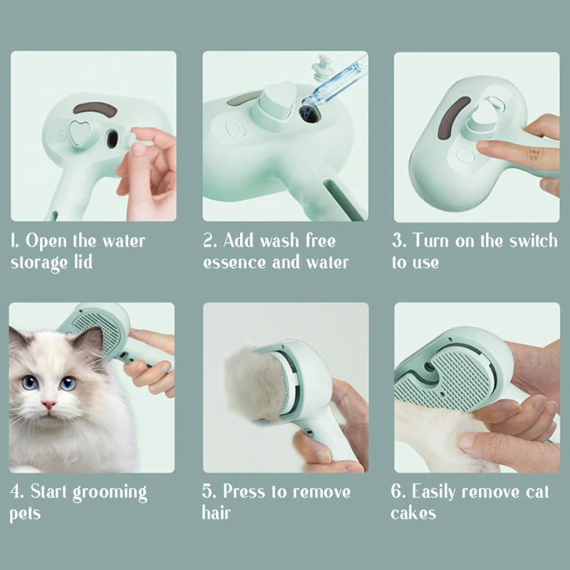 Gentle Paws™ Steamy Massage Brush